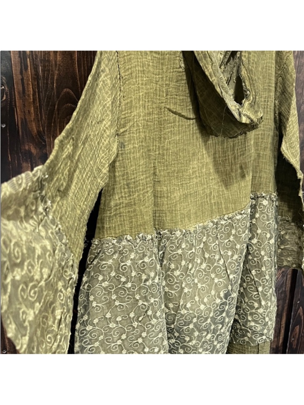 Olive Green Boho Cardigan Layering Jacket - Women - Picture 5 of 7